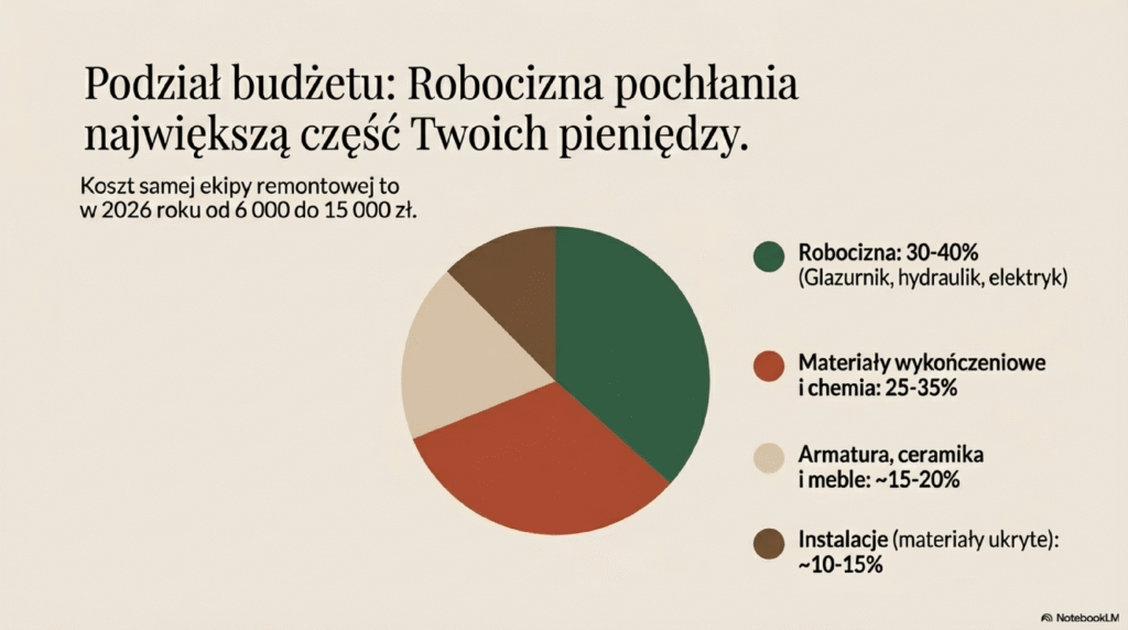 Ile kosztuje robocizna przy remoncie łazienki?