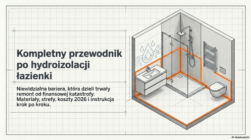 Hydroizolacja łazienki – materiały, wykonanie krok po kroku i koszty 2026