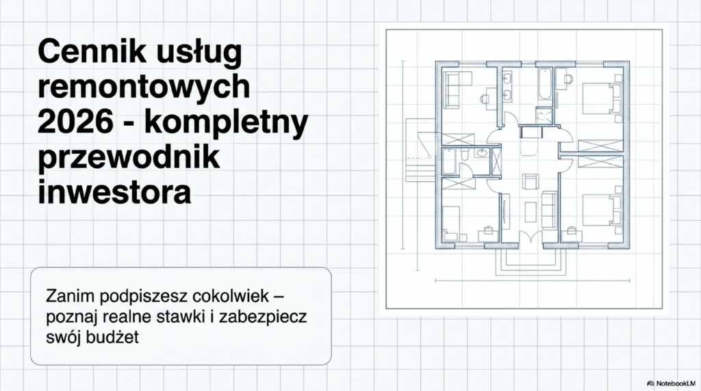 Cennik usług remontowych w 2026 roku