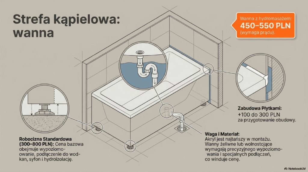 Koszt montażu wanny