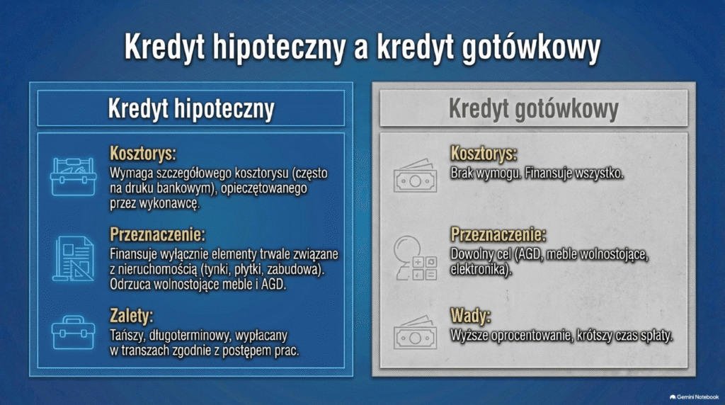 Kosztorys remontu a kredyt hipoteczny – wymagania banków